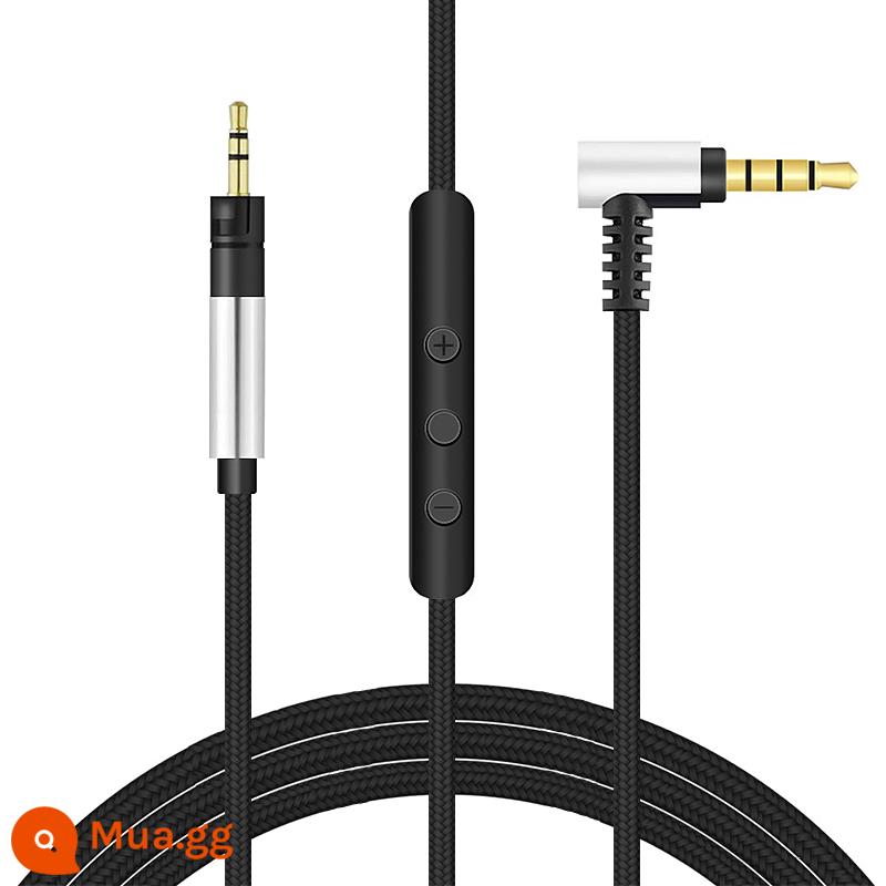 Thích hợp cho phụ kiện cáp tai nghe Sennheiser HD458BT HD450BT HD350BT MB360 UC 3.5mm - Đầu bạc/dây bện/dây lúa mì dài 150cm