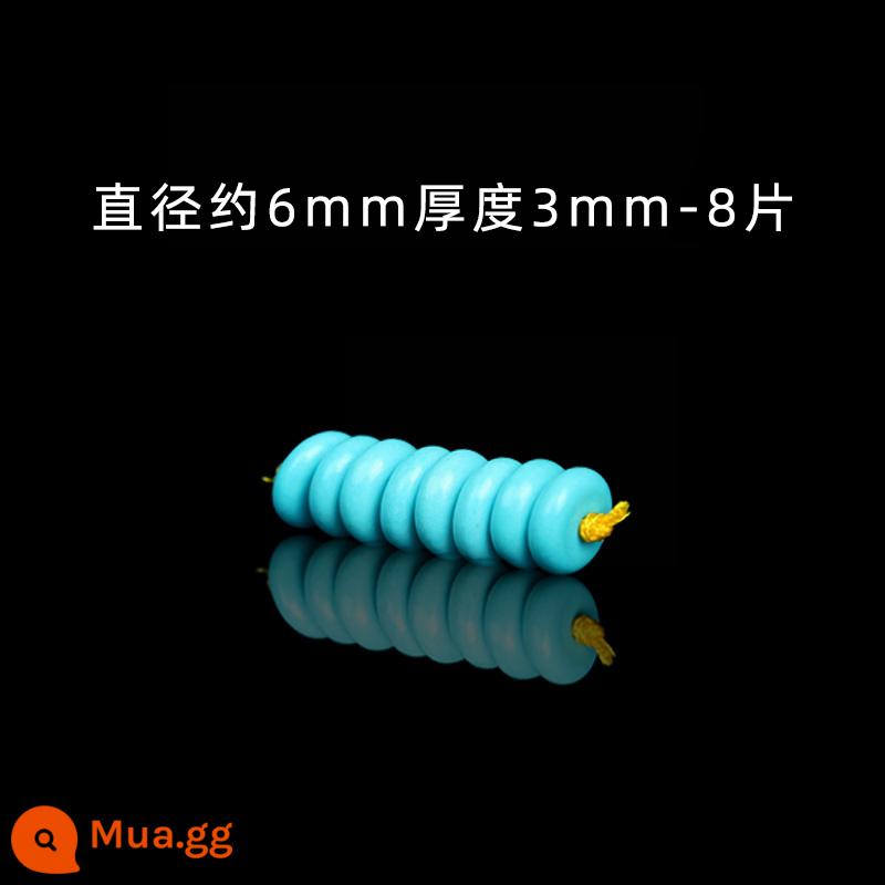 Xanh Ngọc Tự Nhiên Miếng Đệm 6 8Mm Tay Dây 10Mm Không Gian Siêu Tốc Hạt King Kong Xingyue Bồ Đề Handmade Tự Làm Phụ Kiện - Miếng đệm sứ cao cấp màu xanh 6mm-8 miếng