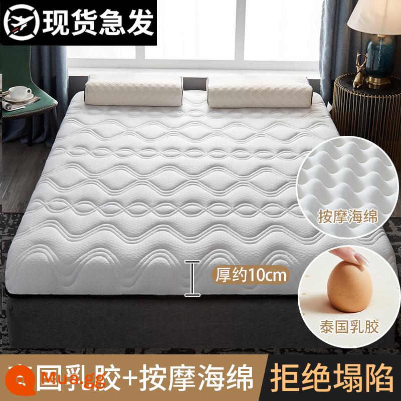 Đệm cao su phòng ngủ nhà tatami mat cho thuê đặc biệt 1 mét 5 miếng bọt biển thảm ký túc xá sinh viên đơn - Mẫu dày - khoảng 10 cm 3D ma trắng [chống nấm mốc và chống ẩm, mủ thật] có hàng gấp