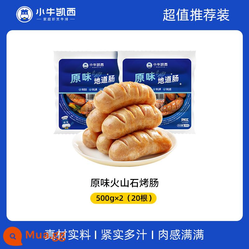 Bê Casey Đá núi lửa Xúc xích nướng Xúc xích thịt nguyên chất Hot Dog Air Fasher Da giòn Xúc xích đích thực Hạt tiêu đen Đài Loan - [Xúc xích thịt nguyên chất được nâng cấp với nước ép ngon ngọt] 2 pound gồm 20 miếng xúc xích đích thực bằng đá núi lửa nguyên bản