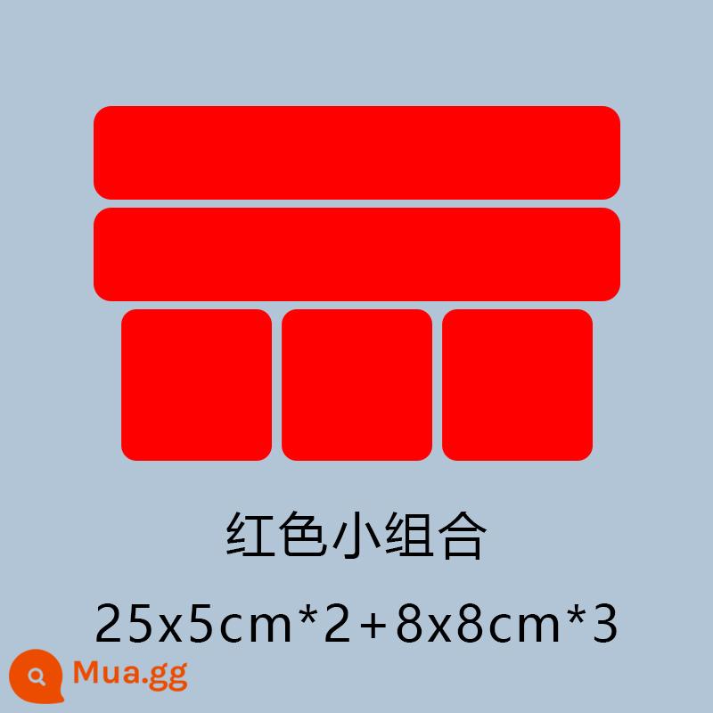 Dán xe che vết trầy xước dán xe trắng đen xám đỏ thân sơn khu vực sửa chữa % - Một bộ kết hợp nhỏ màu đỏ