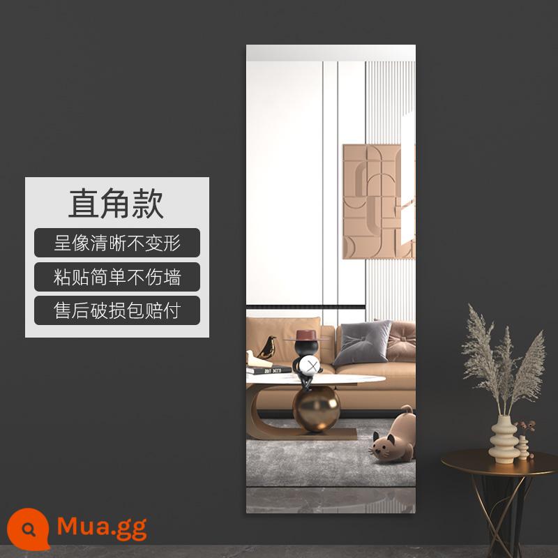 Gương toàn thân acrylic dán tường gương mềm tự dính cửa gương gương toàn thân độ nét cao không đục lỗ nhãn dán gương tủ quần áo ẩn - Mô hình góc vuông 50 * 180cm [Hình ảnh độ phân giải cao❤ Đảm bảo hư hỏng và biến dạng]