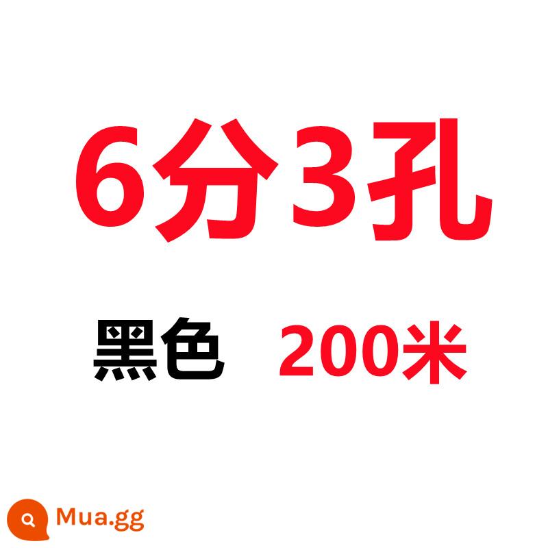 Ống tưới nhỏ giọt nông nghiệp vành đai phun vi mô vành đai tưới tiết kiệm nước vành đai tưới nhỏ giọt vành đai tưới phun vành đai đầu nối ống - 6 phút 3 lỗ 200 mét