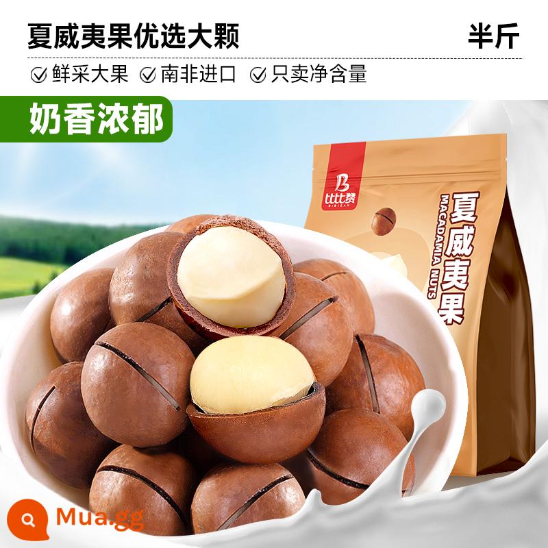 Bibizan Hạt Macadamia 500G Sữa Kem Mới Xuất Hiện Khỏe Mạnh Khi Mang Thai Hạt Khô Cả Hộp Bán Buôn Đồ Ăn Nhẹ - Hương vị mịn [chỉ 9,9 cho nửa pound] Ưu tiên các hạt lớn