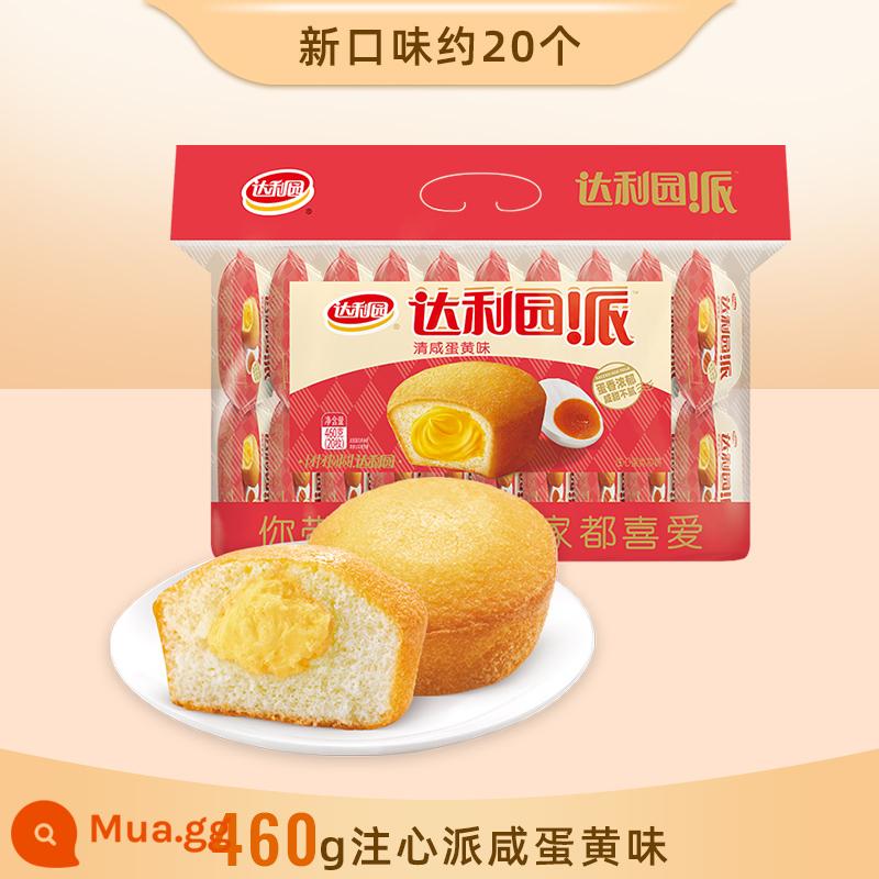 Daliyuan Egg lòng đỏ bánh Bữa sáng Bánh mì Bánh Snack FCL Bữa ăn thay thế Thông thường Tốt cho sức khỏe Đồ ăn nhanh Đồ ăn liền - 460g Chuxin Pie Vị Trứng Muối [Tổng cộng 20 miếng]