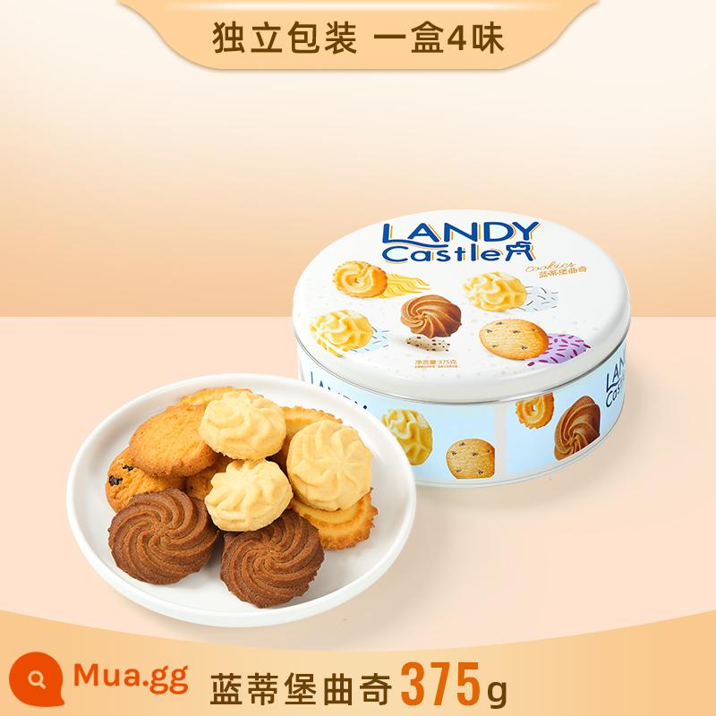 Daliyuan Delicious Landy Fort Cookies Kem Bao bì nhỏ độc lập Đồ ăn nhẹ Đồ ăn nhẹ Đồ ăn nhẹ Đồ ăn nhẹ - Bánh quy Landiburg 375g/lon [kem+cà phê+hương nho+kem]