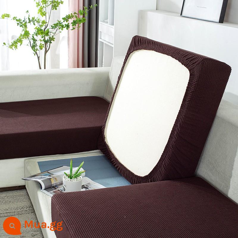 Bọc Ghế Sofa Tất Cả Bao Gồm Đa Năng Bốn Mùa Đa Năng Sofa Đệm Đệm Bọc Ghế Sofa Co Giãn Ghế Sofa Khăn - cà phê đậm