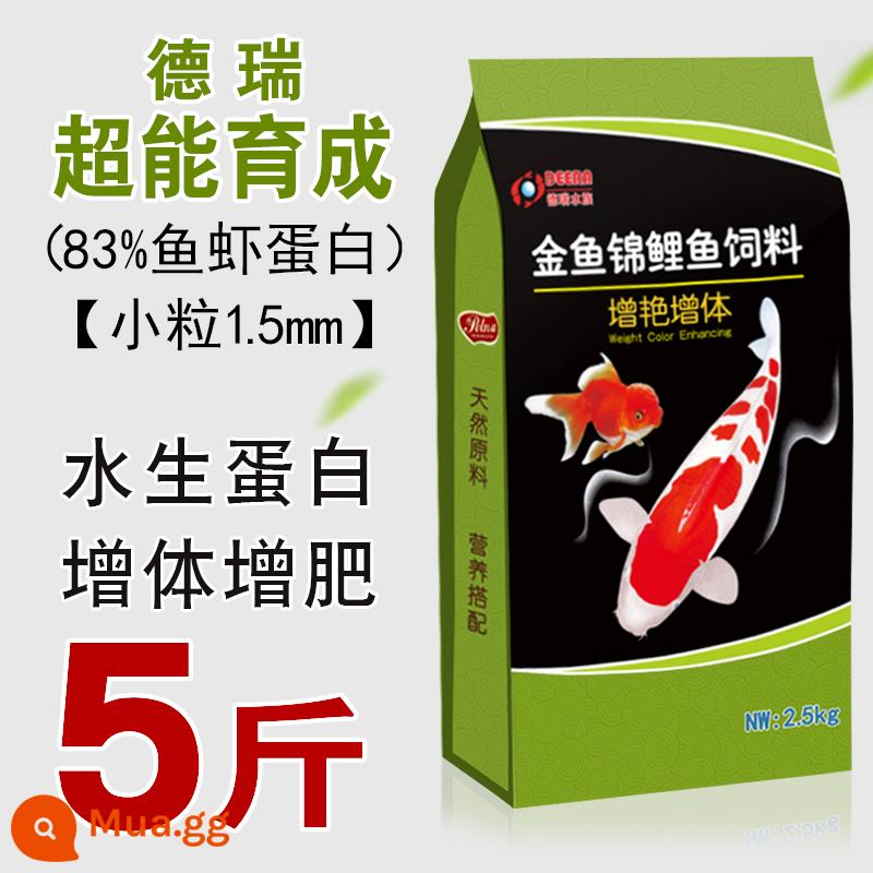 Thức ăn cho cá koi tăng màu tăng cơ vỗ béo cá vàng thức ăn cho cá kích thước hạt thức ăn cho cá nuôi cá cảnh thức ăn đặc biệt cho cá - Cấp độ thi đấu 1,5mm tăng hiệu suất thể thao: phù hợp với cá 5-15cm (gói 5 catties)