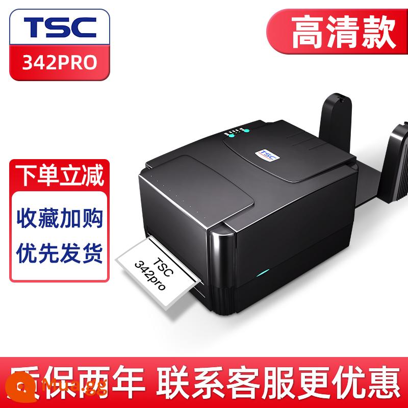 Máy in nhãn TSC ttp-244pro máy in mã vạch in giấy cảm nhiệt tự dính quần áo thẻ giặt dấu giấy chứng nhận nhãn giấy dán ruy băng truyền nhiệt máy dán nhãn mã vạch - TSC 342PRO [Mẫu HD, bảo hành hai năm]