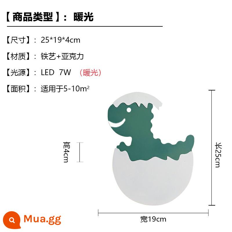 Phòng Ngủ Đèn Ngủ Khủng Long Đèn Tường Phòng Trẻ Em Đèn Bảo Vệ Mắt Hoạt Hình Sáng Tạo Bé Trai Và Bé Gái Trang Trí Phi Hành Gia Đèn - Ánh sáng ấm áp khủng long-7W