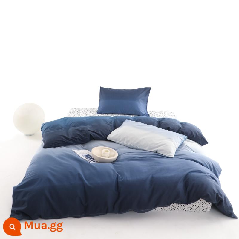 Nhẹ sang trọng và chất lượng cao cotton mùa đông ga trải giường 4 mảnh 100 cotton nguyên chất chăn ga trải giường ký túc xá sinh viên 3 4 - Canghai [100% cotton chải kỹ, một hàng giả sẽ bị phạt mười]