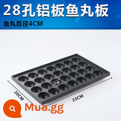 Máy nướng xúc xích gian hàng thương mại lưới tinh bột đỏ bếp nướng xúc xích gas máy nướng xúc xích giăm bông khay nướng xúc xích vàng giòn - Chảo nướng bạch tuộc 28 lỗ