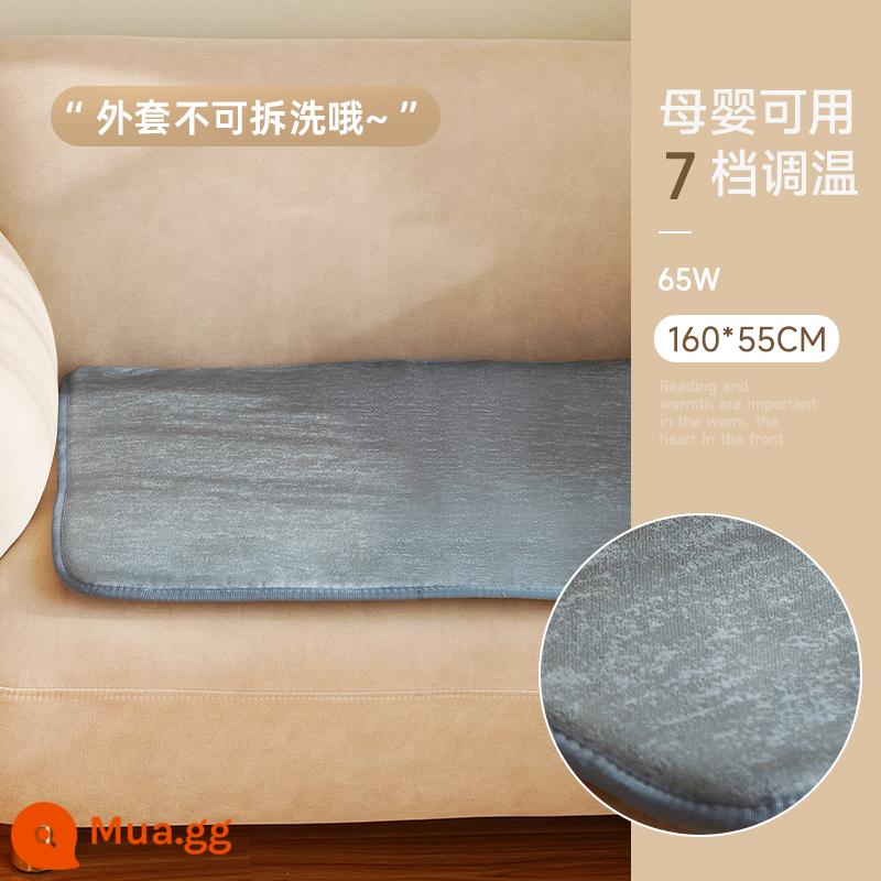 Chăn điện đặc biệt mùa đông Sanchun cho ghế sofa, đệm sưởi điện văn phòng nhỏ, sưởi ấm chân, tạo tác sưởi ấm - [160*55cm] Mì rỗ màu hải quân (không thể tháo rời)