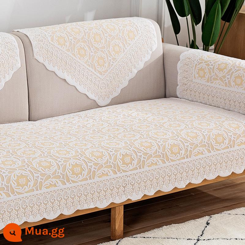 Ren Sofa Khăn Lưng Ghế Sofa Đệm Chống Trơn Trượt Bốn Mùa Đa Năng Khăn Trải Lưng Khăn Tay Ghế Sofa Vải Bọc - bánh xe nóng