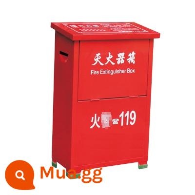 hộp chữa cháy bột khô hộp phi lê lửa mới 4KG4 * 2 trường mẫu giáo trung tâm mua sắm hộp thiếc - Hộp hình khối 5kg