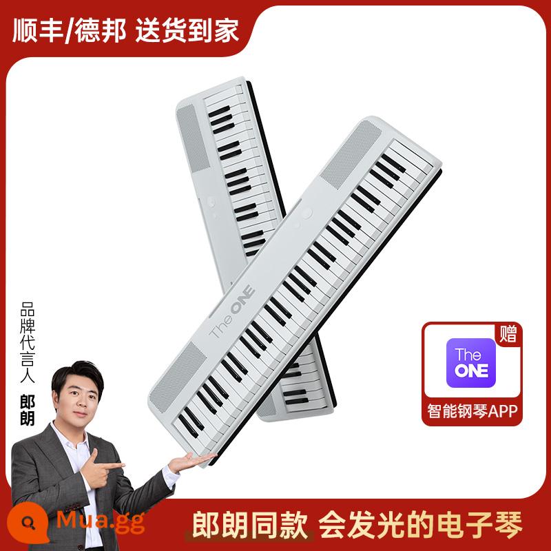 Đàn piano hoa nhỏ TheONE dành cho trẻ em đàn piano điện tử thông minh 61 phím dành cho người mới bắt đầu chuyên nghiệp dành cho người lớn giáo viên mẫu giáo nhạc cụ đặc biệt MÀU SẮC - Bạch Cầm