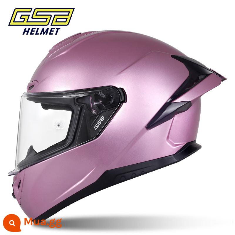 GSB Moto rcycle Mũ bảo hiểm Full Mũ bảo hiểm nam nữ Full-Bọc xe máy chống nắng Mũ bảo hiểm đi xe màu xám mũ bảo hiểm giải phóng mặt bằng - Phấn phủ Ice Beauty 361-GT - Màu đặc biệt