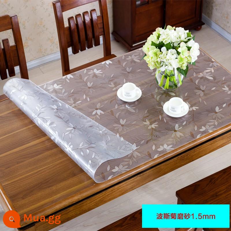 Khăn trải bàn nhựa PVC chống thấm nước và chống dầu thủy tinh mềm trải bàn dùng một lần bàn cà phê miếng lót khăn trải bàn khăn trải bàn tấm pha lê - Thân thiện với môi trường Cosmo 1.5