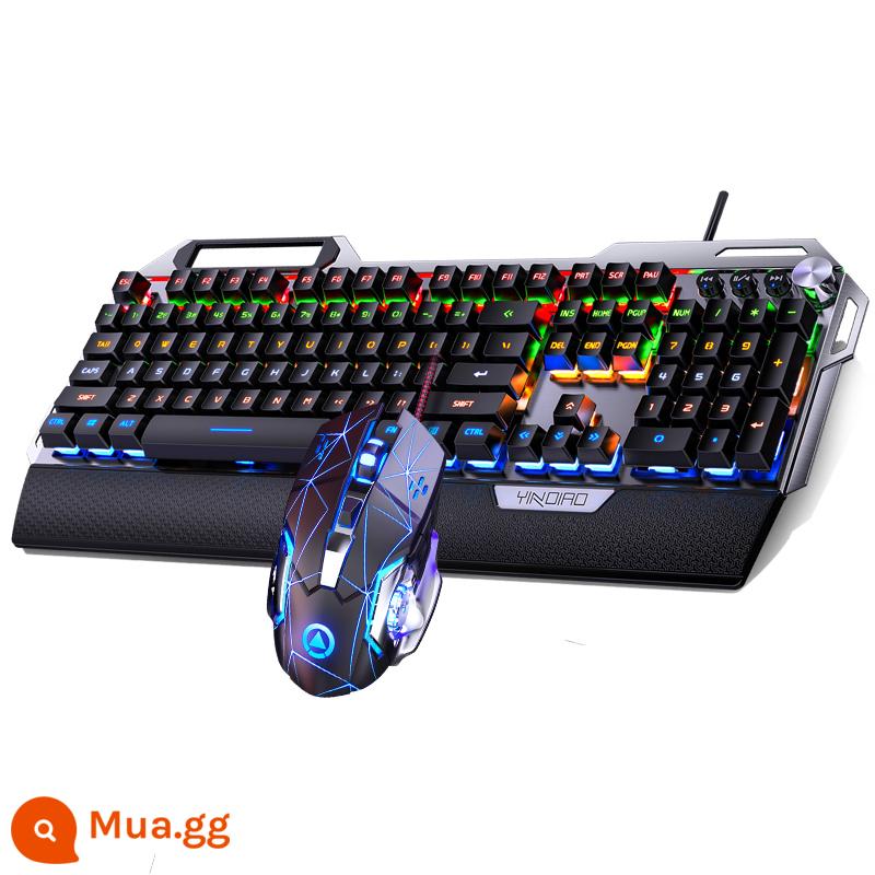 Thể Thao Điện Tử Cơ Bộ Chuột Xanh Trục Đen Trục Núm Đa Năng Máy Tính Để Bàn Laptop Game Văn Phòng - ↓↓↓[Bàn phím+Chuột]↓↓↓