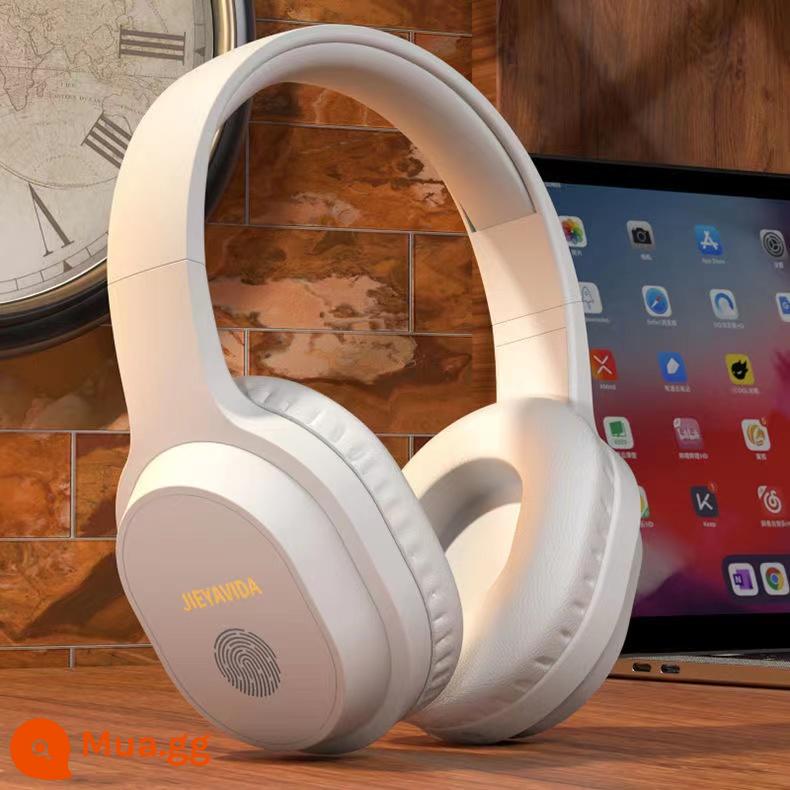 Tai nghe Bluetooth gắn trên đầu trò chơi máy tính di động thích hợp cho Apple Huawei Xiaomi màu đỏ Meizu oppovivo không dây - Ivory White-Phiên bản chính thức [Hỗ trợ cảm ứng + 20 pin + độ trễ thấp + hỗ trợ giọng nói + thời lượng pin lâu dài + kết nối lại tự động]