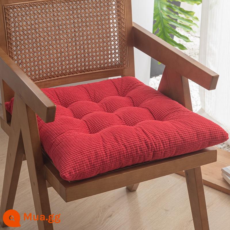 Ren Định Hạt Ngô 9 Chân Đệm Đệm Ghế Văn Phòng Học Sinh Đệm Sofa Tất Nam Thảm Mùa Đông Màu Đệm - Hạt ngô đỏ lớn