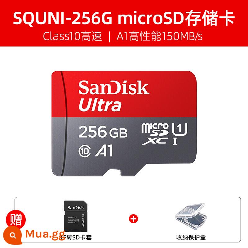 Thẻ nhớ SanDisk256g tốc độ cao thẻ tf 512g thẻ nhớ micro sd chuyển đổi máy chơi game thẻ 128g - 256G