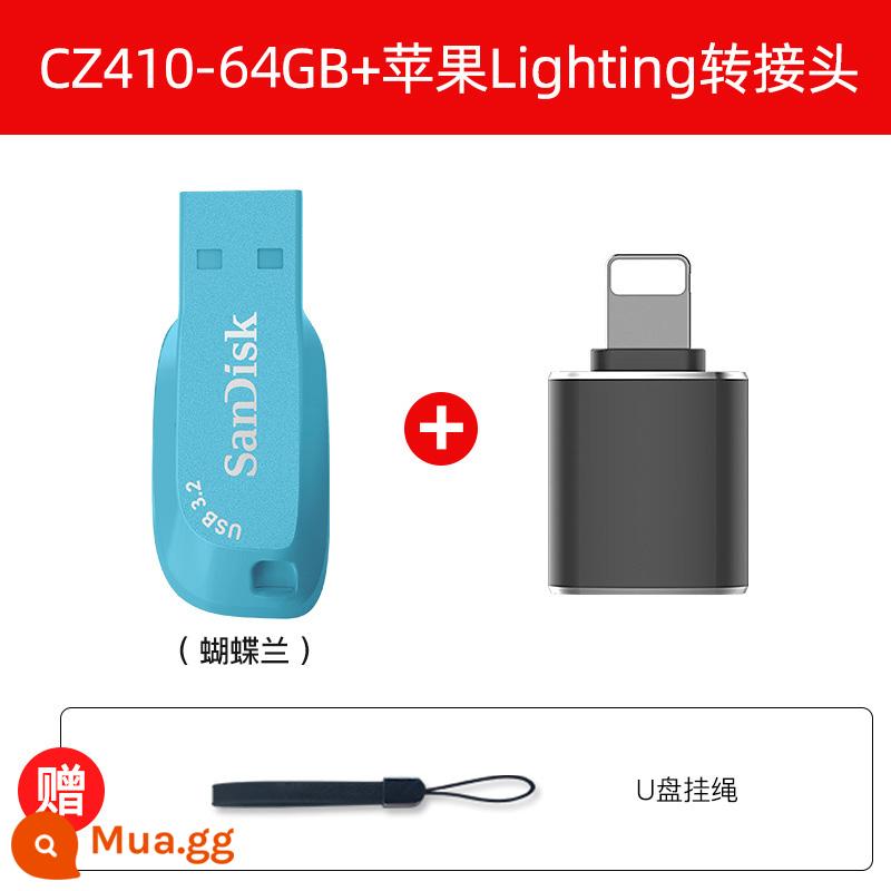 Ổ đĩa flash SanDiskSanDisk 64g USB3.0 hệ thống tốc độ cao ổ đĩa flash cz410 mini car flash drive 64gUSB ổ đĩa flash - Bộ chuyển đổi ánh sáng Phalaenopsis 64G + iPhone