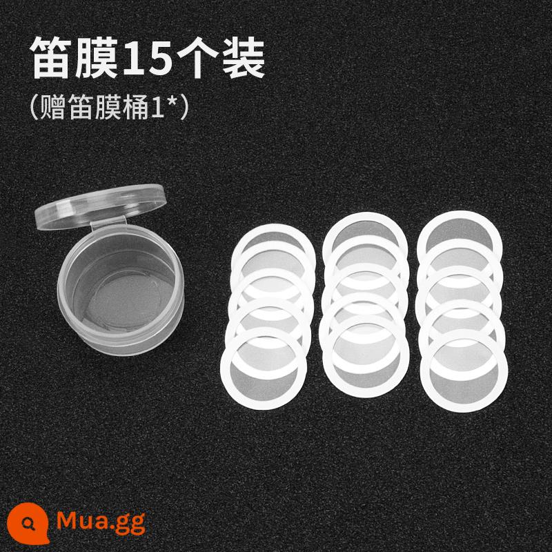 DBA KAZOO màng sáo đặc biệt dành cho Kazoo nâng cấp kim loại đa năng gỗ nhựa màng sáo Kazu - Mười lăm miếng phim sáo đi kèm với thùng đựng