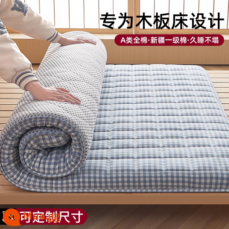 Nệm Cotton Đệm Mềm Mại Nhà Phòng Ngủ Mùa Thu Đông Nệm Lót Tất Nam Thảm Nệm Xốp Tùy Chỉnh Trẻ Em - Blue Xiaoge ❤ Dày khoảng 6cm [Bông loại A, bông loại 1 Tân Cương]