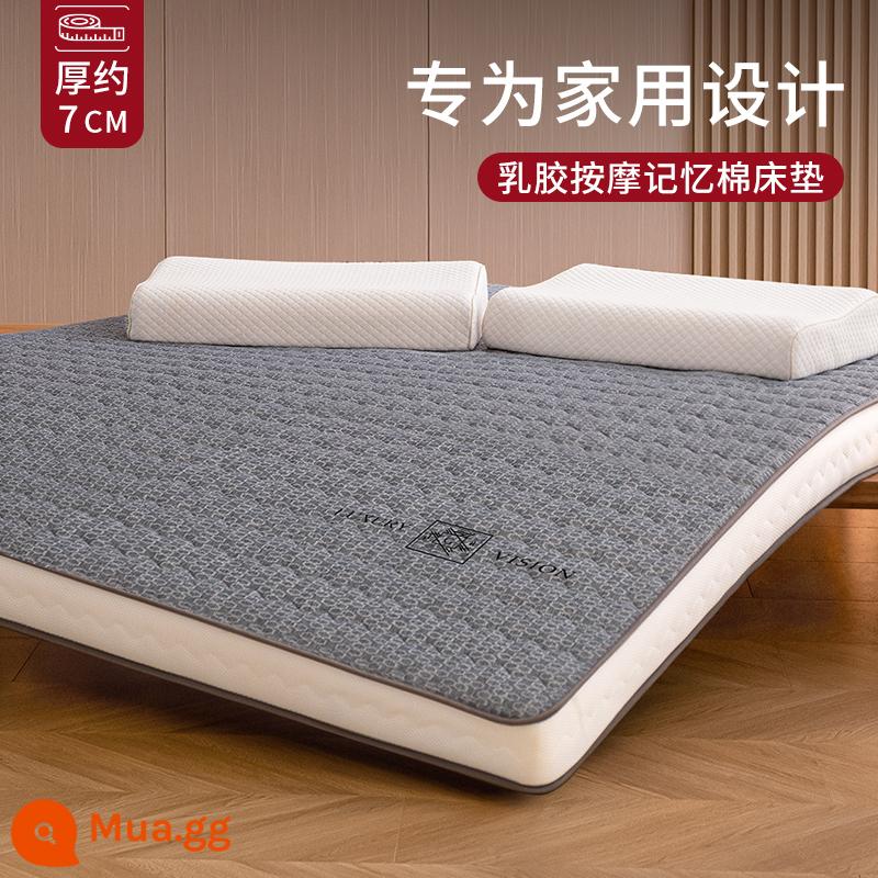 Nệm Cao Su Đệm Phòng Ngủ Nhà Mút Tất Nam Thảm 1 M 5 Xốp Mùa Thu Đông Tùy Chỉnh Dày 10Cm - Chữ G màu xám [dày khoảng 7CM] mút hoạt tính cao su massage