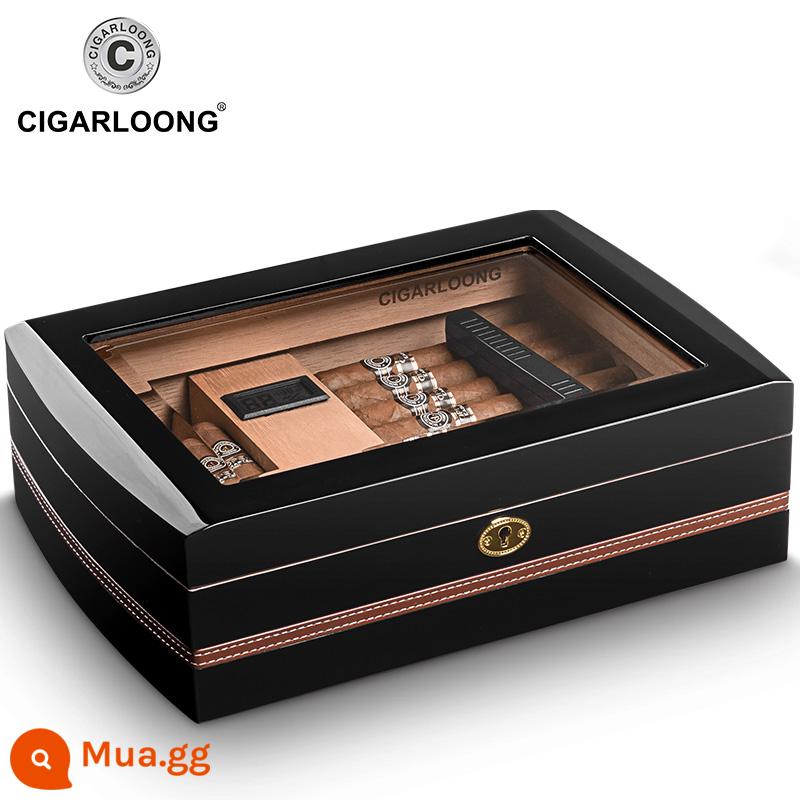 Hộp xì gà CIGARLOONG hộp giữ ẩm xì gà gỗ tuyết tùng hộp giữ ẩm xì gà tủ đựng xì gà - hộp xì gà