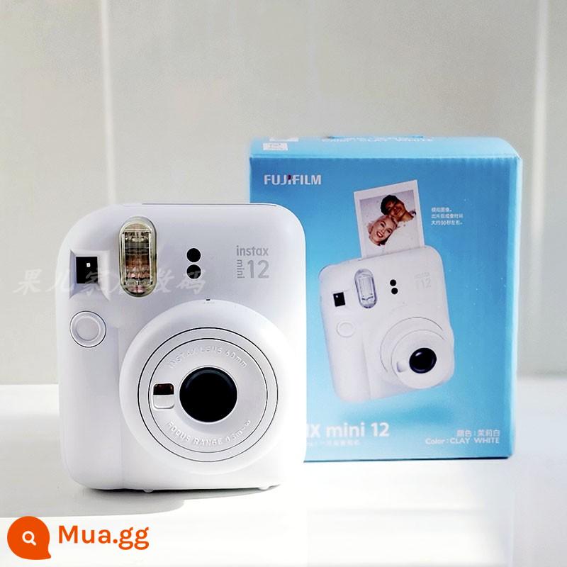 Máy ảnh lấy liền Fuji mini7+ mini 11 chính hãng hoàn toàn mới Giấy ảnh - mini12 hoa nhài trắng (bao gồm gói phụ kiện: túi xách + album ảnh + khung ảnh)