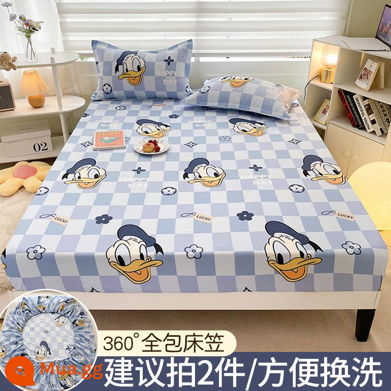 Disney Trang Bị Tấm Đơn Bộ Drap Giường 2023 Mới Giường Simmons Nệm Túi Ngủ Không Nguyên Chất Cotton Chăn Ga Gối - Vịt Donald [Được ủy quyền chính thức bởi Disney]