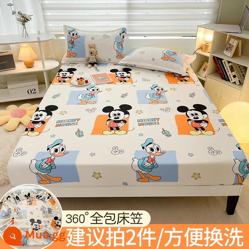 Disney Trang Bị Tấm Đơn Bộ Drap Giường 2023 Mới Giường Simmons Nệm Túi Ngủ Không Nguyên Chất Cotton Chăn Ga Gối - Disneyland [Ủy quyền chính hãng của Disney]