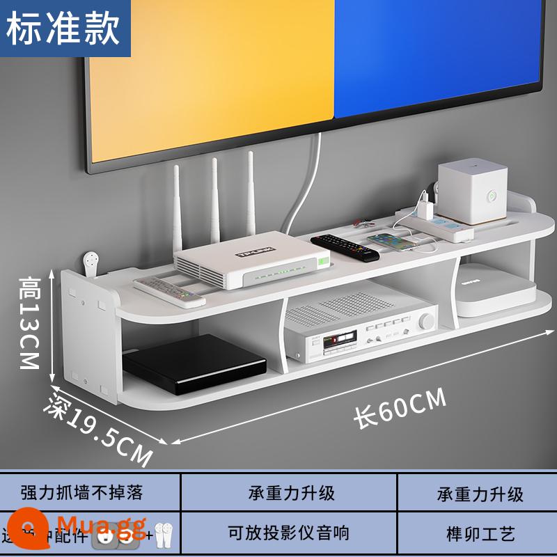 Giá Treo Tường Wifi Giá Định Vị Bộ Định Tuyến Giá Đỡ Đấm Tường Tivi Set-Top Box Giá Treo Tường - Hai lớp 60CM [kiểu tiêu chuẩn]