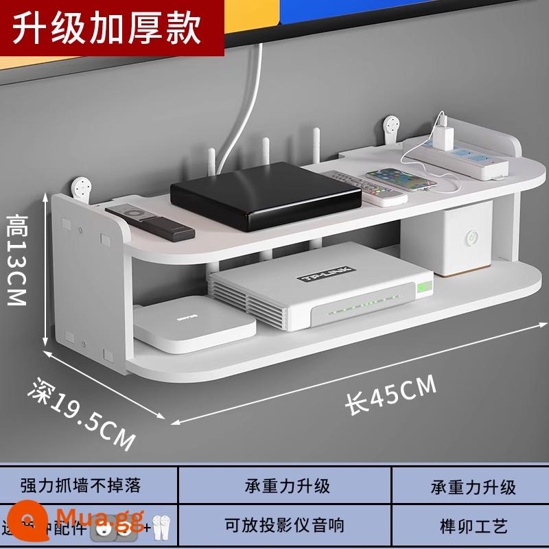 Giá Treo Tường Wifi Giá Định Vị Bộ Định Tuyến Giá Đỡ Đấm Tường Tivi Set-Top Box Giá Treo Tường - Hai lớp 45CM [phiên bản dày]