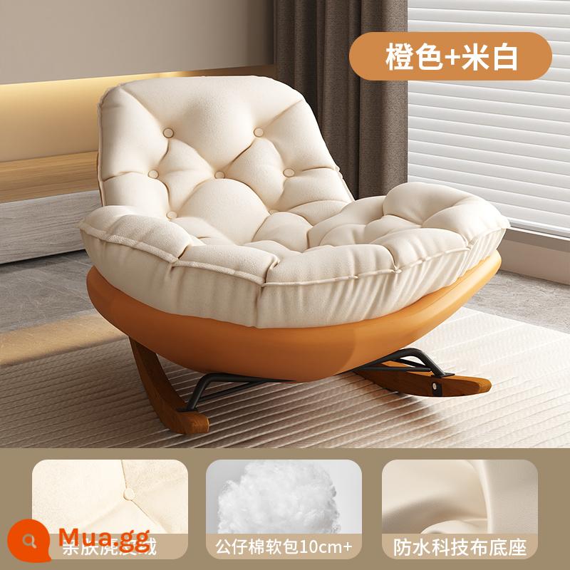 Sofa Lười Chim Cánh Cụt Hình Hoa Đính Đá Người Lớn Ghế Trưởng Thành Phòng Khách Ốc Ban Công Nhà Trong Nhà Giải Trí Yaoyao Ghế - Mẫu độc quyền [màu cam nhạt] da lộn tổ ong