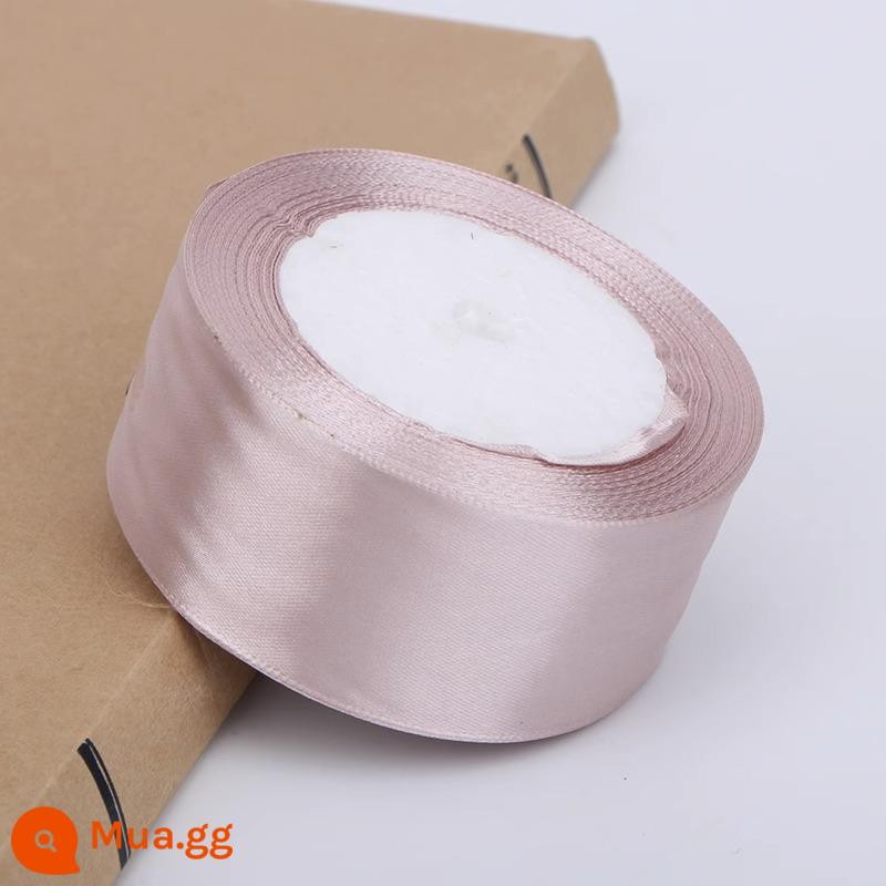 4Cm Ruy Băng Hoa Hoa Hồng Trang Trí Handmade DIY Dây Bện Tặng Ruy Băng Đỏ Nơ Satin - Da màu hồng (ba cuộn bất kỳ có giá 3,5 nhân dân tệ mỗi cái)