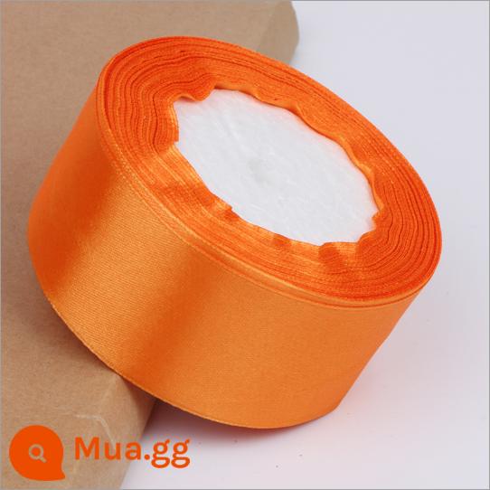 4Cm Ruy Băng Hoa Hoa Hồng Trang Trí Handmade DIY Dây Bện Tặng Ruy Băng Đỏ Nơ Satin - Cam (ba cuộn bất kỳ có giá 3,5 nhân dân tệ mỗi cuộn)