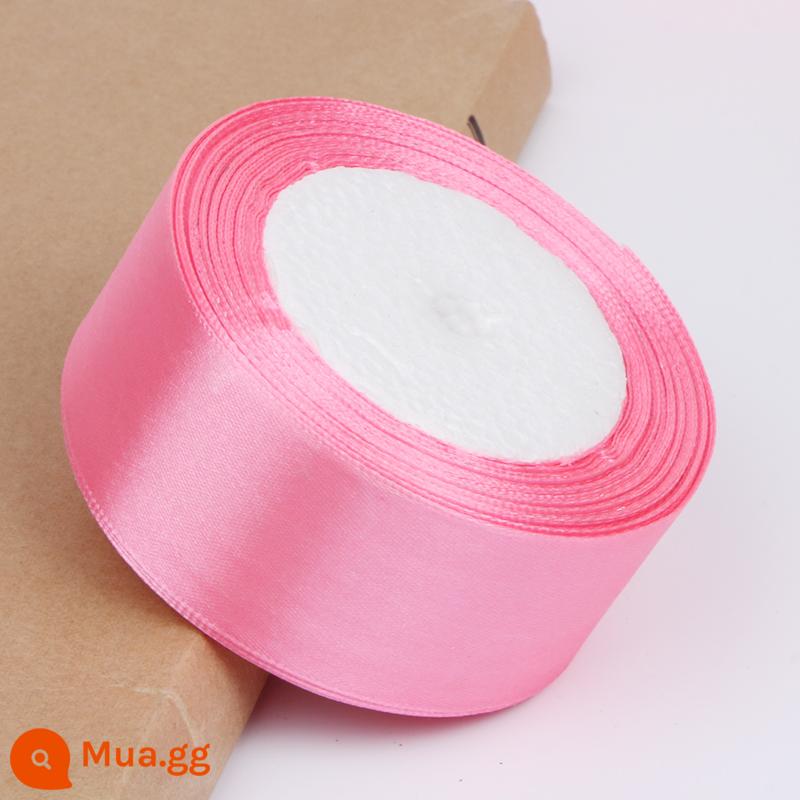 4Cm Ruy Băng Hoa Hoa Hồng Trang Trí Handmade DIY Dây Bện Tặng Ruy Băng Đỏ Nơ Satin - Màu hồng (ba cuộn bất kỳ có giá 3,5 nhân dân tệ mỗi cái)