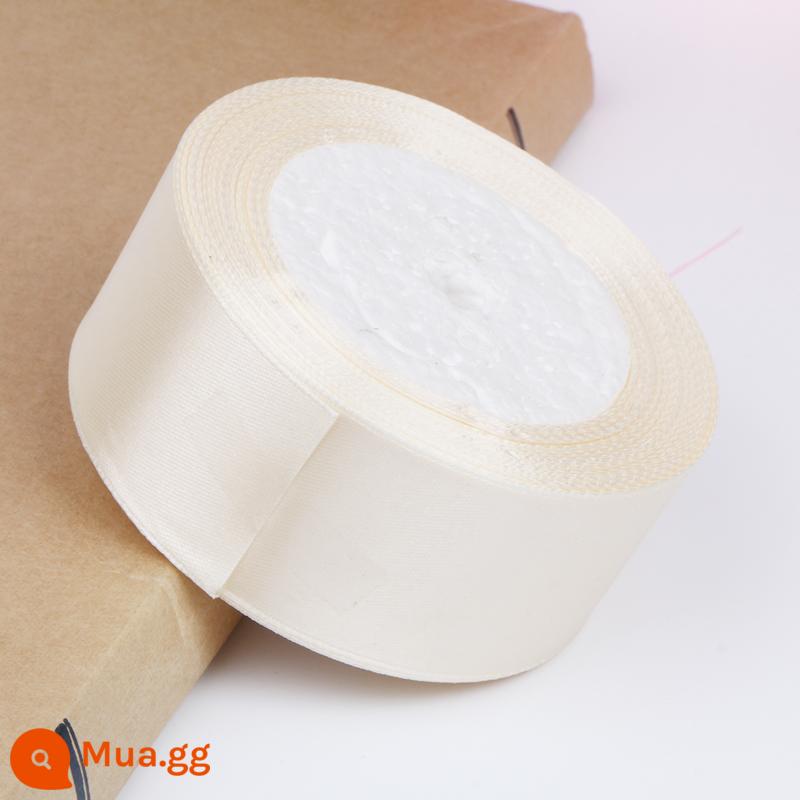 4Cm Ruy Băng Hoa Hoa Hồng Trang Trí Handmade DIY Dây Bện Tặng Ruy Băng Đỏ Nơ Satin - Màu be (ba cuộn bất kỳ có giá 3,5 nhân dân tệ mỗi cuộn)