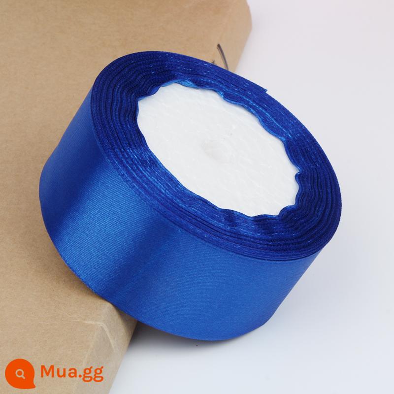 4Cm Ruy Băng Hoa Hoa Hồng Trang Trí Handmade DIY Dây Bện Tặng Ruy Băng Đỏ Nơ Satin - Sapphire Blue (ba cuộn bất kỳ có giá 3,5 nhân dân tệ mỗi cuộn)