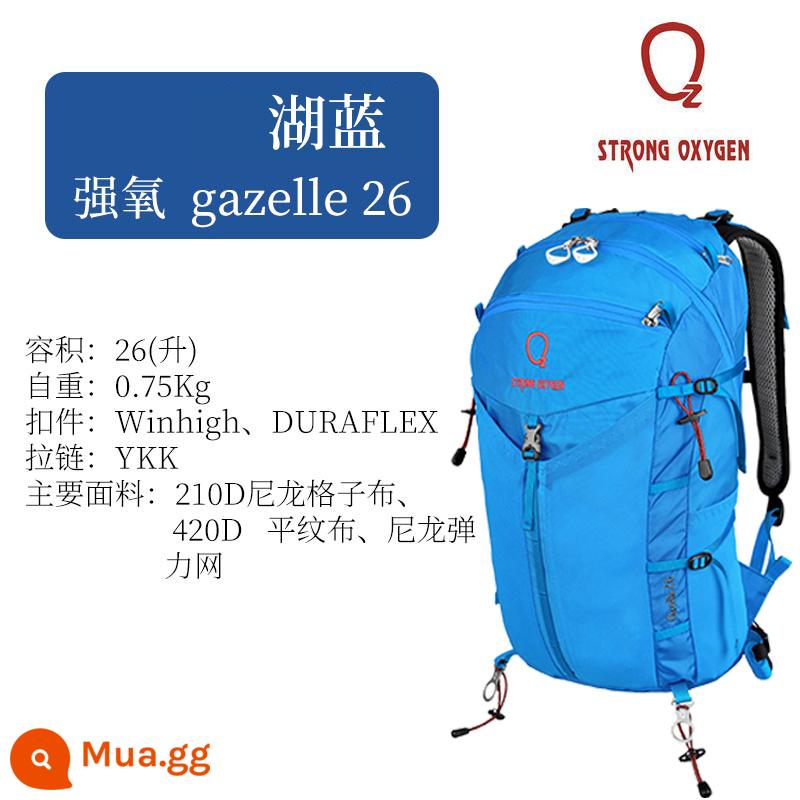 Oxy Mạnh Túi Leo Núi Linh Dương 26L36L Ngoài Trời Cặp Đôi Ba Lô Du Lịch Nhẹ Đi Bộ Đường Dài Giải Trí Ba Lô Mới - New Lake Blue (26L) Một kích thước phù hợp với tất cả