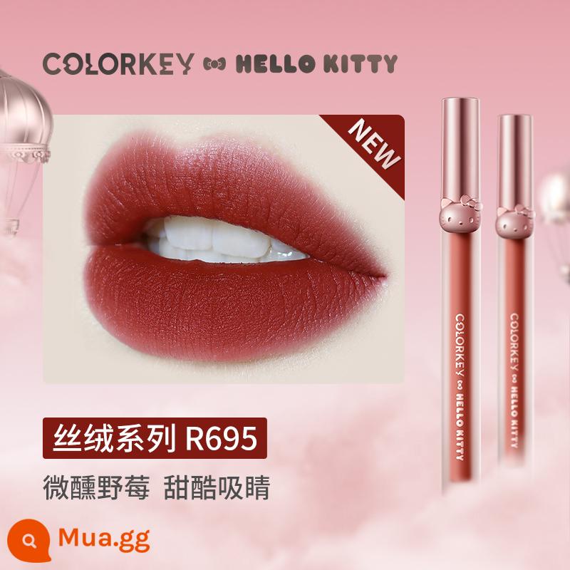 Colorkey Kelaqi kỳ lân son kem không khí nhung mờ mờ nữ sinh mô hình chẵn lẻ son môi tên chung - Màu nâu sẫm R695 (mẫu mới của HK)