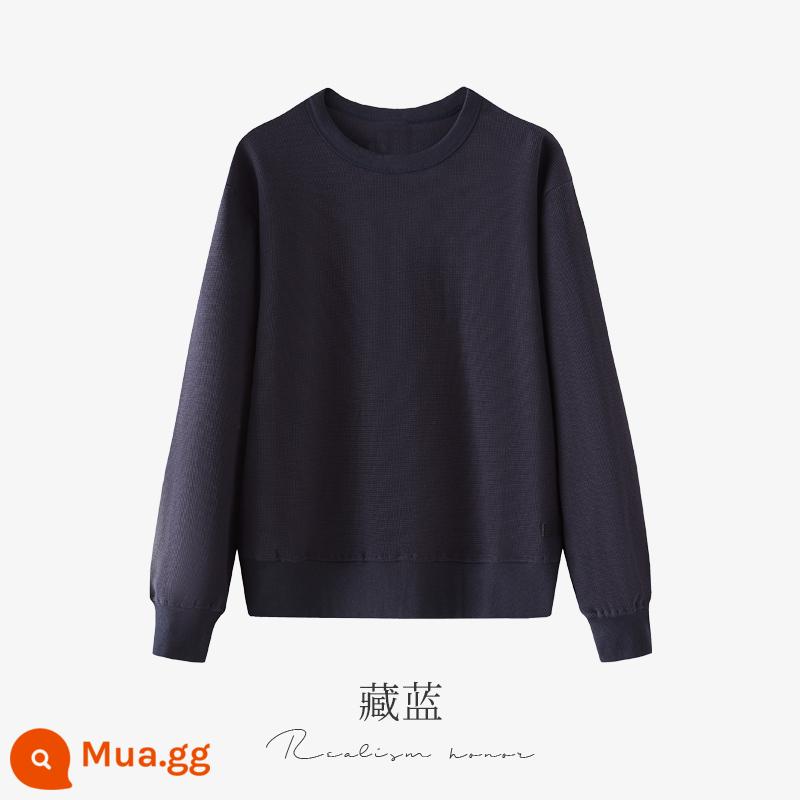 Cổ tròn dày cotton T áo liền quần tùy chỉnh in logo công ty ngoài trời hoạt động xây dựng đội nhóm thêu tùy chỉnh tay dài đội quần áo - Ẩn màu xanh lá cây