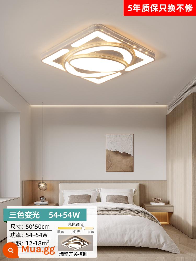 Đèn trần LED Đèn phòng khách đơn giản và hiện đại - Vũ trụ mờ ba màu 50 * 50cm 54W