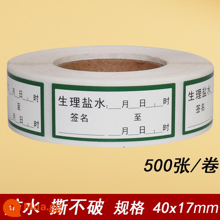 Lisaline heparin natri niêm phong ống giải pháp ngày hiệu lực nhãn điều dưỡng ống thông cảnh báo cao nhận dạng thuốc nhãn dán chống thấm nước - Nước muối sinh lý viền xanh