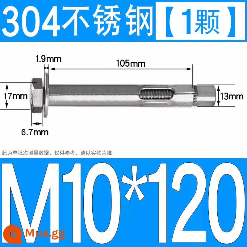 Vít nở kéo sắt mạ kẽm ống nổ vít neo Vít nở M6M8M10M12M14M16M18M20 - 304 lục giác M10*120[1 cái]