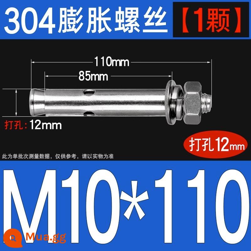 Vít nở kéo sắt mạ kẽm ống nổ vít neo Vít nở M6M8M10M12M14M16M18M20 - 304-M10*110[1 cái]