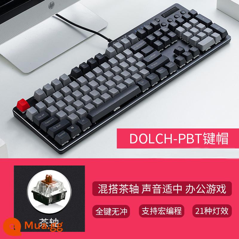 Heijue AK35I Game Thật Bàn Phím Cơ Trục Xanh Trục Đen Trà Trục Đỏ Chơi Game Ăn Gà Lol Máy Tính Xách Tay Có Dây Máy Tính Để Bàn Màu Hồng Cô Gái Văn Phòng Dễ Thương Đánh Văn Phòng Đặc Biệt Cafe Internet PBT - Trục trà DOLCH PBT